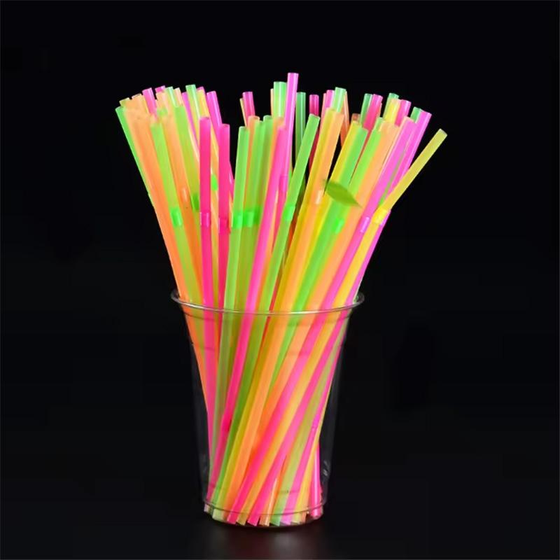 colorful disposable straws