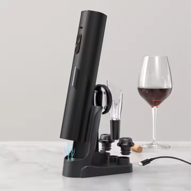 Juego de abridor de vino eléctrico recargable